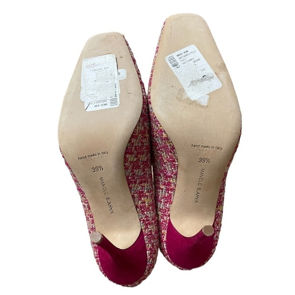 Manolo Blahnik Vazza 105 Tweed Pumps - Picture 12 of 13